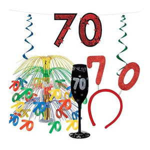 70th - Decorations, Accessories & Gifts - Party Expert
