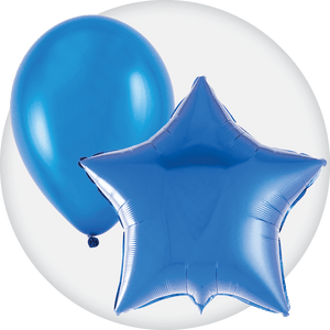 Royal Blue Latex and Mylar Balloons - Party Expert