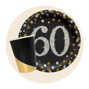 60th Birthday Tableware - Party Expert