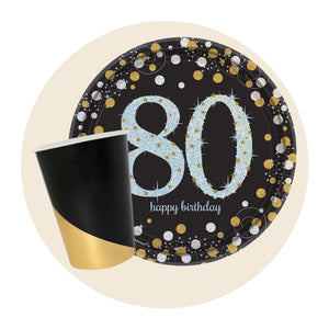 80th Birthday Tableware