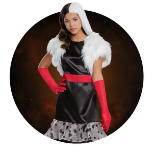 Cruella and 101 Dalmatians Halloween Costumes