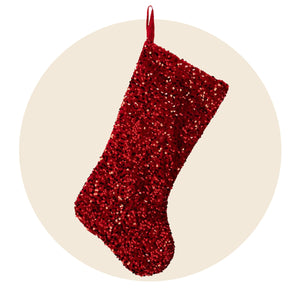 Christmas Stockings and Stocking Holder 