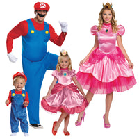 BUNDLE - FAMILY COSTUME - Super Mario and Peach