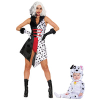 BUNDLE - MOM & ME COSTUME - Cruella and Dalmatian Costumes