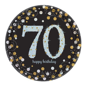 25pcs, Ballons Mélangés Noirs Dorés, Décorations De Fête Du 70e Anniversaire,  Décor Danniversaire Homme Femme De 70 Ans, Accessoire De Photo  Danniversaire, Arrangement De Décor De Scène De Fête Danniversaire De Fête