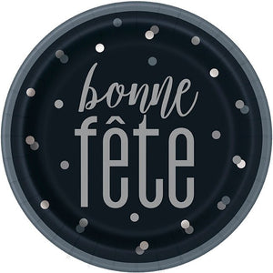 Happy Birthday noir et argent