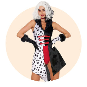 Cruella and 101 Dalmatians Halloween Costumes - Party Expert