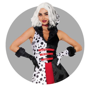 Cruella and 101 Dalmatians Halloween Costumes