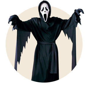 Costume Fantôme Cape Sorcière Halloween - Déguisement Effrayant Adulte Homme Femme Cosplay