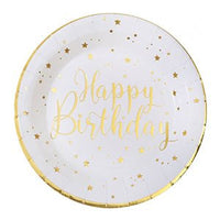 Gold Happy Birthday Party Supplies and Decorations