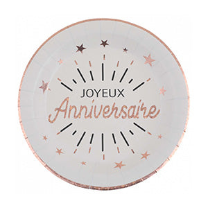 Rose Gold Happy Birthday Party Supplies and Decorations