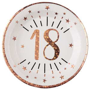 18th - Rose Gold Sparkling Birthday