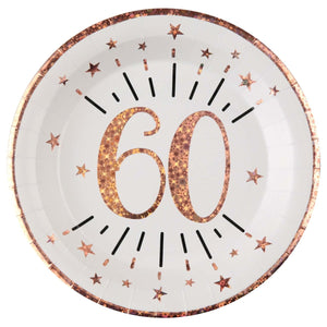 60th - Rose Gold Sparkling Birthday - Party Expert