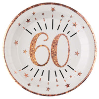 60th - Rose Gold Sparkling Birthday