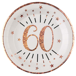 60th - Rose Gold Sparkling Birthday