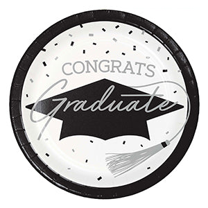 White Grad Party Supplies and Decorations
