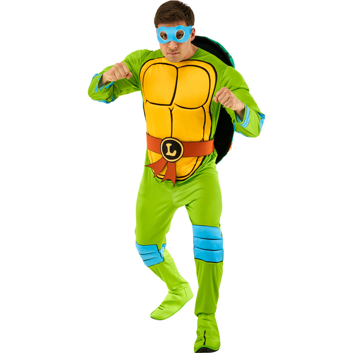 Ninja Turtles Leonardo Deluxe Costume for Adults, TMNT Superhero Costume