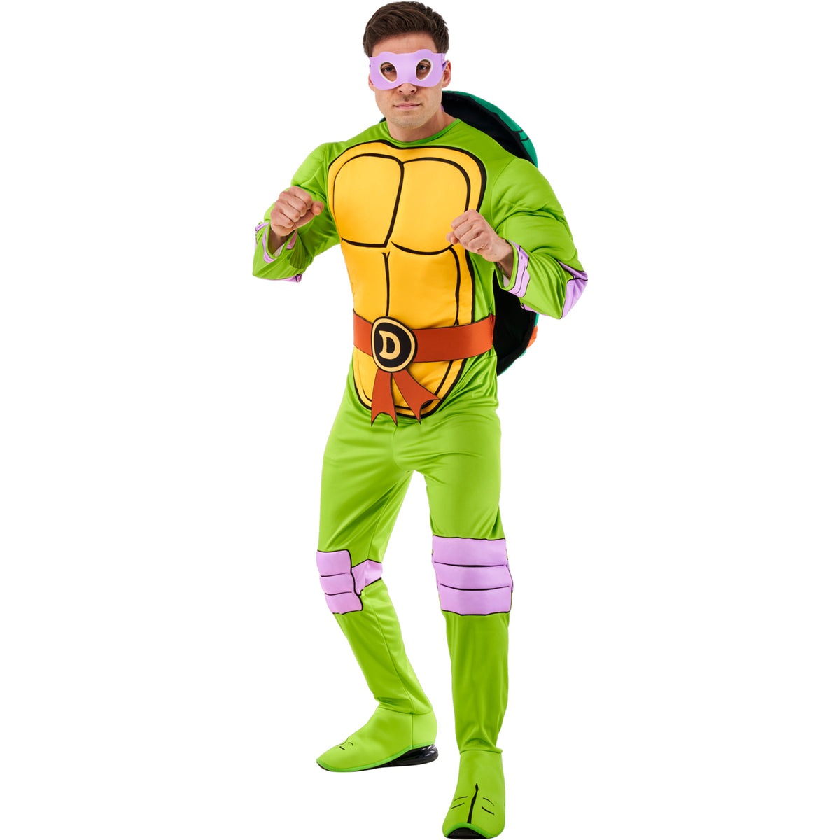 Ninja Turtles Donatello Deluxe Costume for Adults, TMNT Superhero Costume