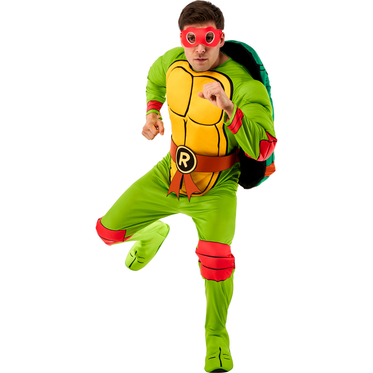 Ninja Turtles Raphael Deluxe Costume for Adults, TMNT Superhero Costume