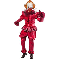 Bloody Pennywise Deluxe Costume for Adults, IT Horror Movie Costume