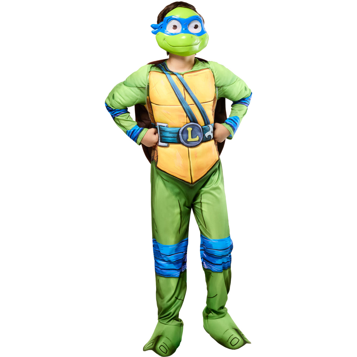 Ninja Turtles Leonardo Deluxe Costume for Kids, Superhero Costume