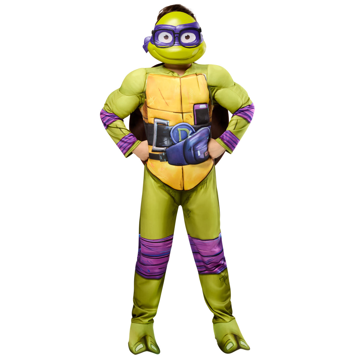 Ninja Turtles Donatello Deluxe Costume for Kids, Superhero Costume