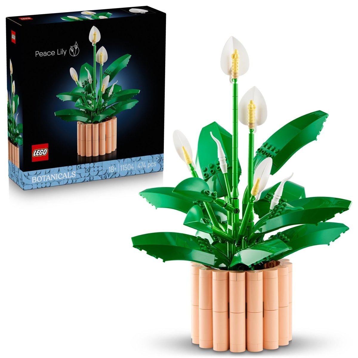 LEGO Botanical Peace Lily, 11504, Ages 18+, 474 Pieces