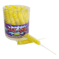 Yellow Twisty Pops, Lemon Flavour, 30 Count
