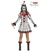 Scream Ghost Face Harlequin Costume for Adults, Dress and Mask