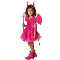 Costume Devil Diva pour tout-petits, robe rose