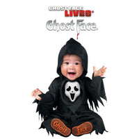 Costume de Ghost Face pour bébés et tout-petits, Frissons, robe à capuchon et chaussons