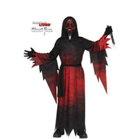 Scream Midnight Red Ghost Face Costume for Kids, Hooded Dress and Mask