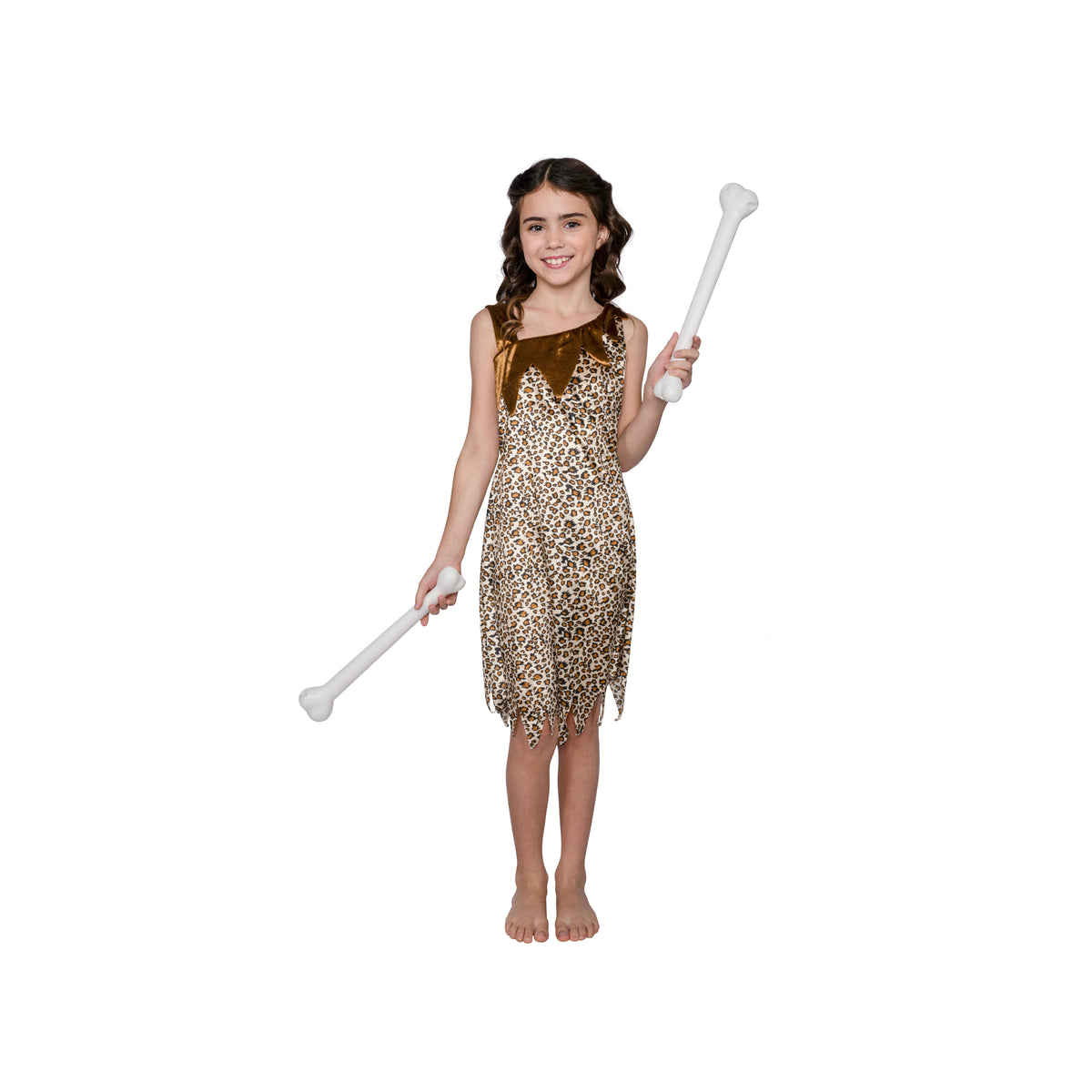 Costume robe de fille des cavernes pour enfants
