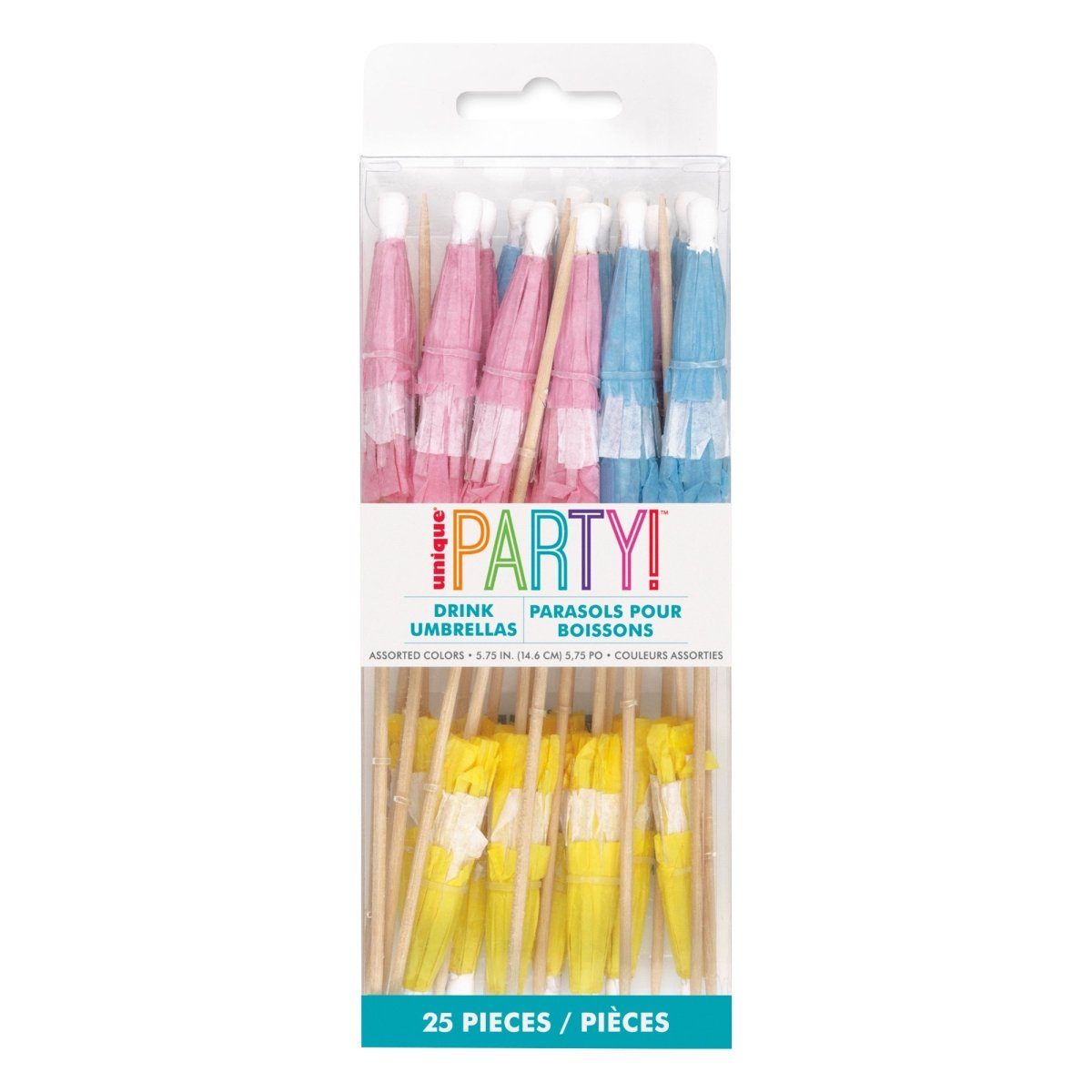 Summer Chic Drink Umbrellas, 25 Count