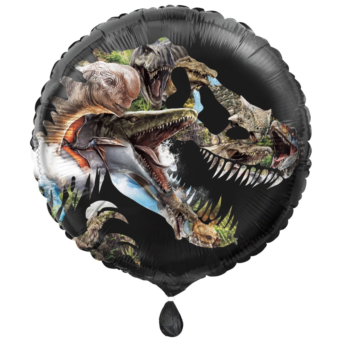 Ballon mylar rond de Jurassic World, 18 pouces, 1 unité