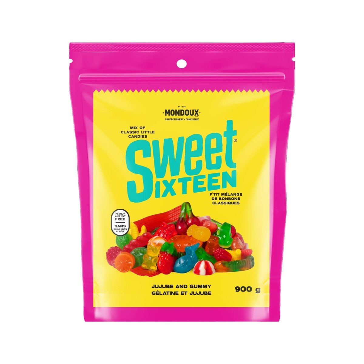 Sweet Sixteen Jujube and Gummy, 900g, 1 Count