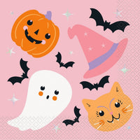 Adorable Halloween Large Lunch Napkins, 16 Count