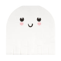 Adorable Halloween Large Ghost Shaped Lunch Napkins, 16 Count