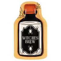 Halloween Bash Large Bottle Shaped Lunch Paper Plates, 9 Inches, 8 Count