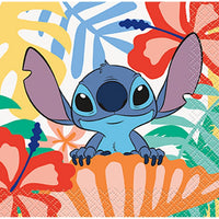 Stitch Small Beverage Napkins, Disney, 16 Count