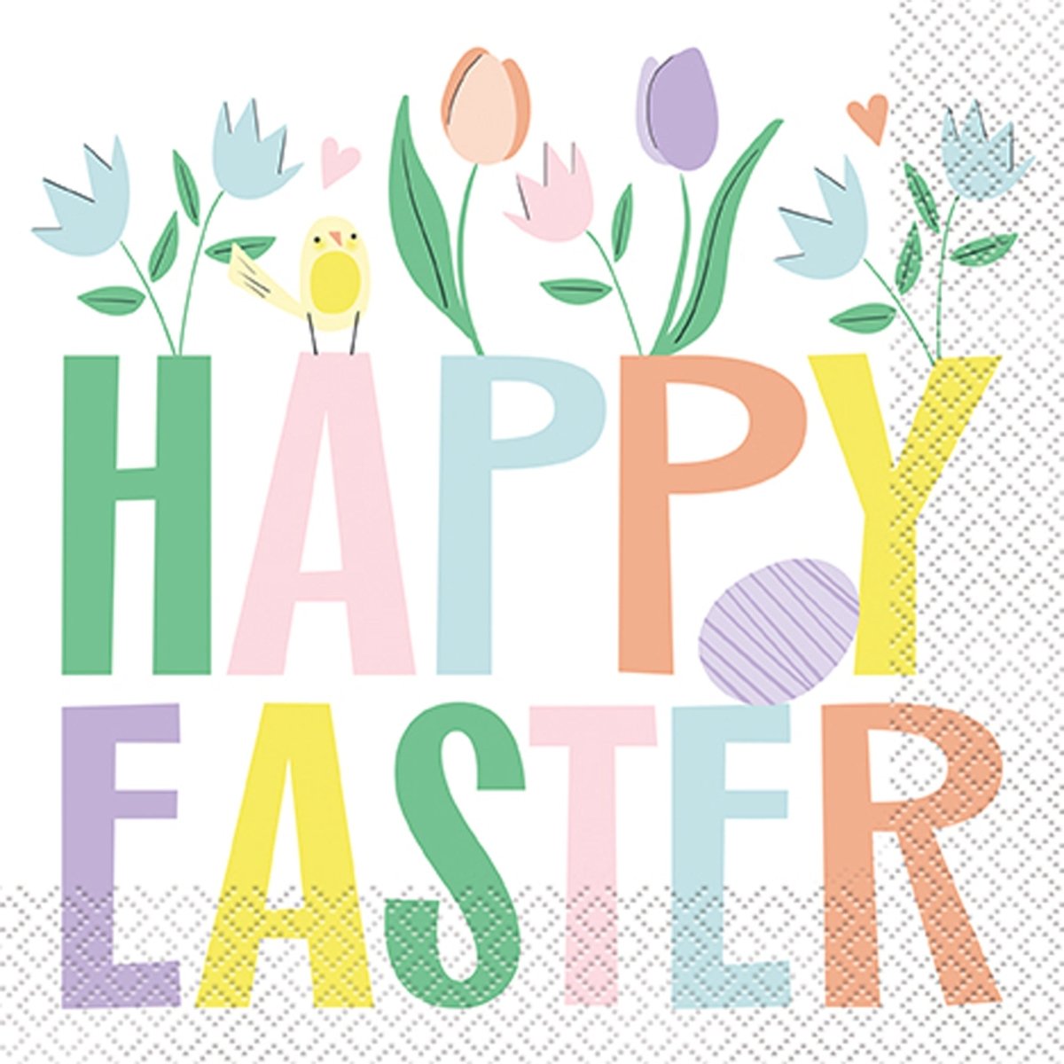 Pretty Easter Large Lunch Napkins, 16 Count