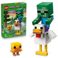 LEGO Minecraft Le Poulet chevauché, 21582, âges 9+, 344 pièces