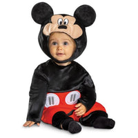 Costume de Mickey Mouse pour tout-petits, combinaison, queue et coiffe