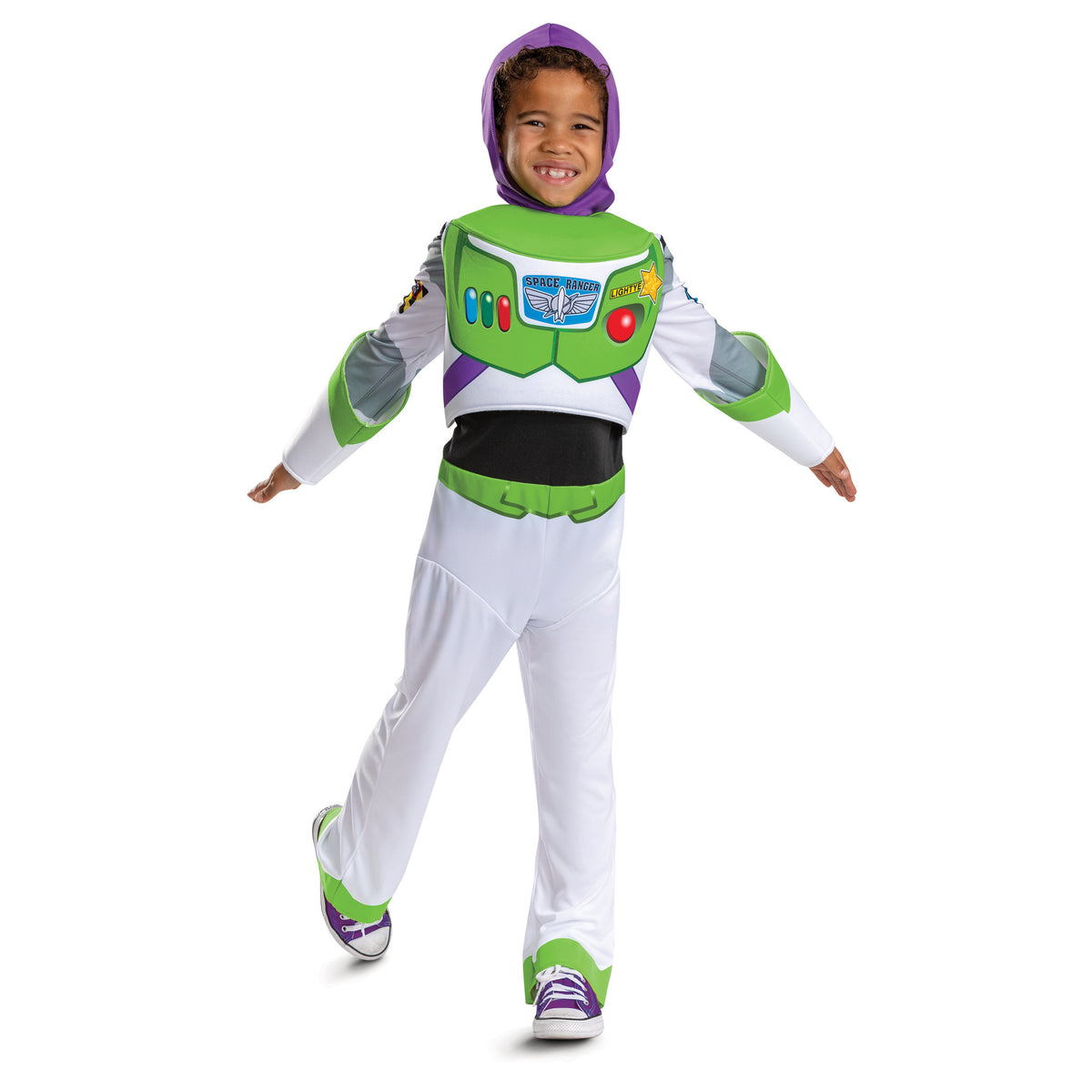 Toy Story Buzz Lightyear Costume for Kids, Jumpsuit and Hood