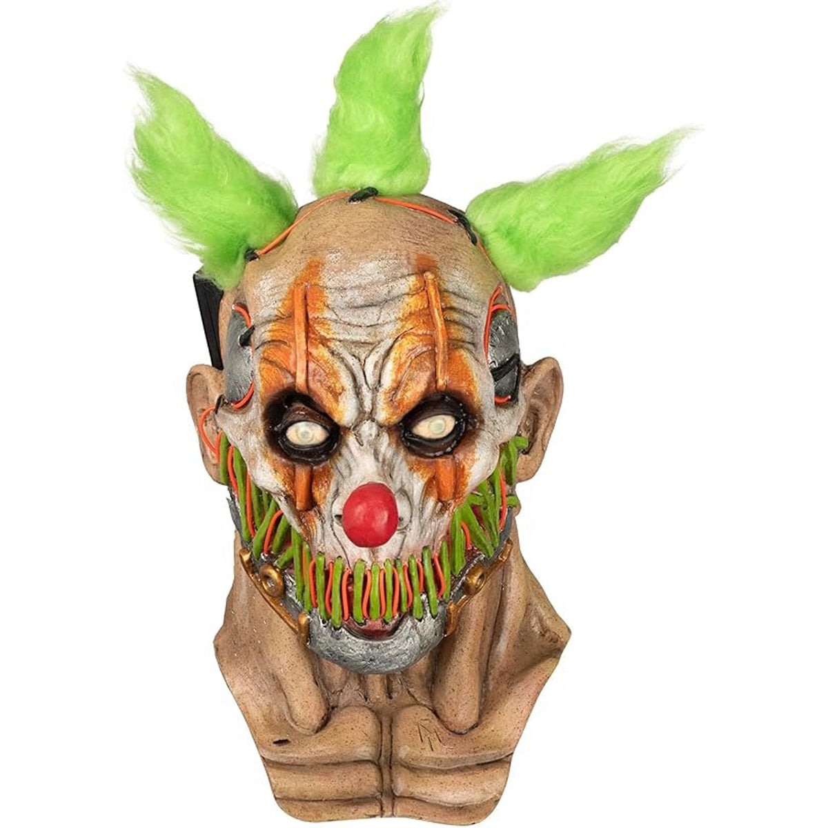 Masque de clown au sourire cousu pour adultes