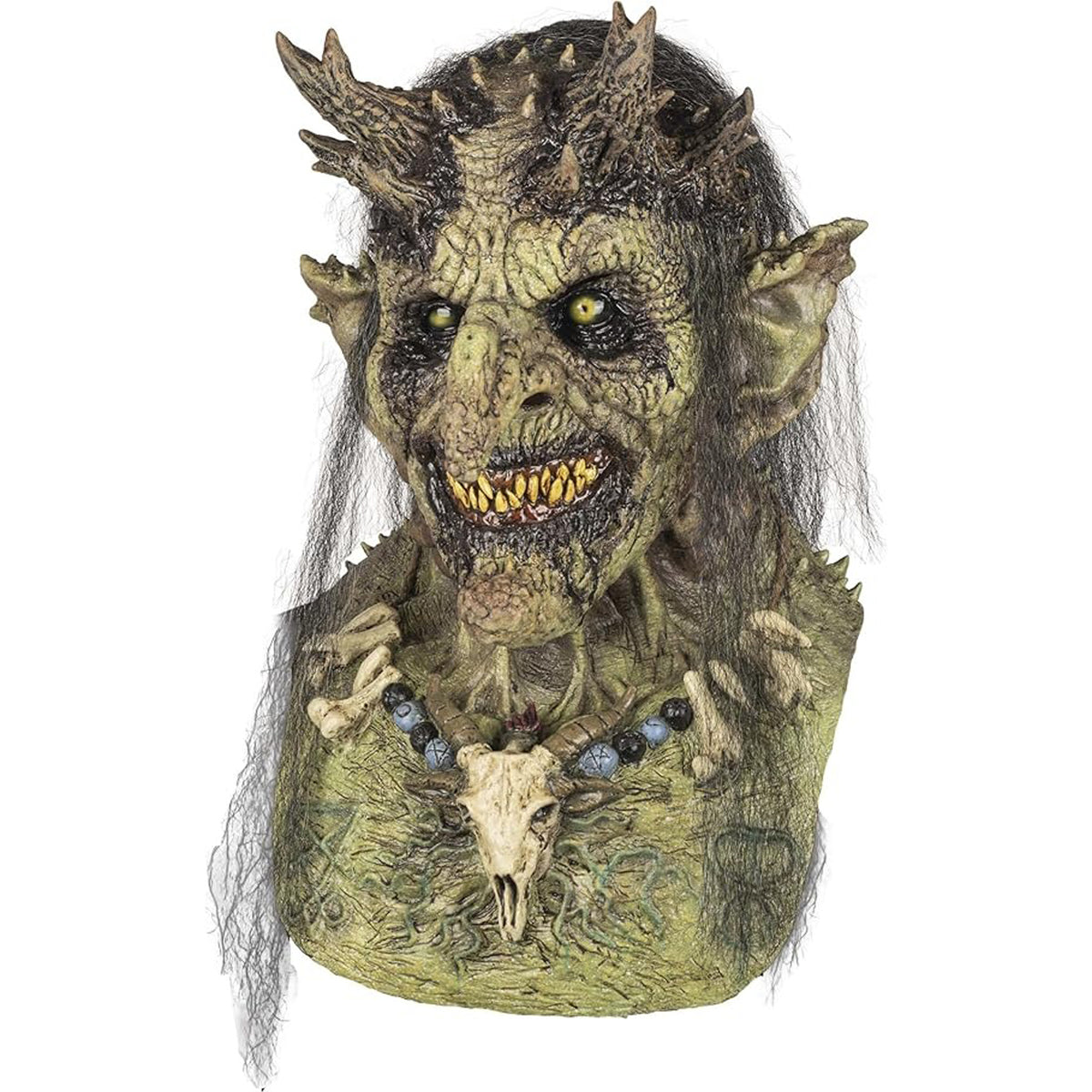 Masque de chair de prêtresse de l’enfer pour adultes