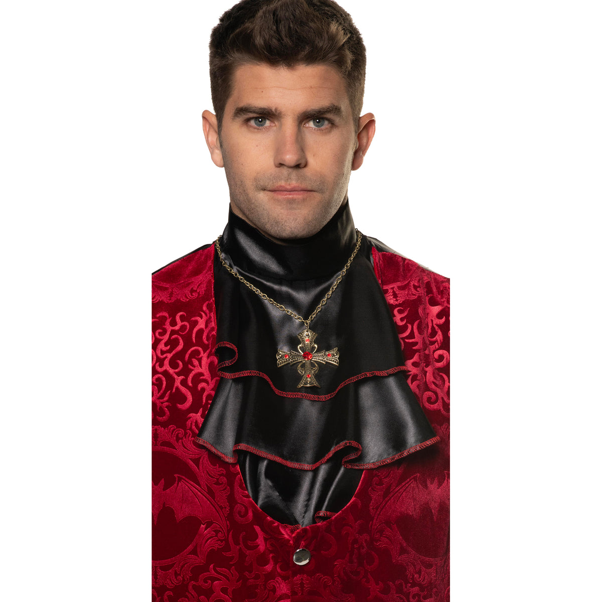 Collier croix de vampire pour adultes, accessoire de costume de vampire