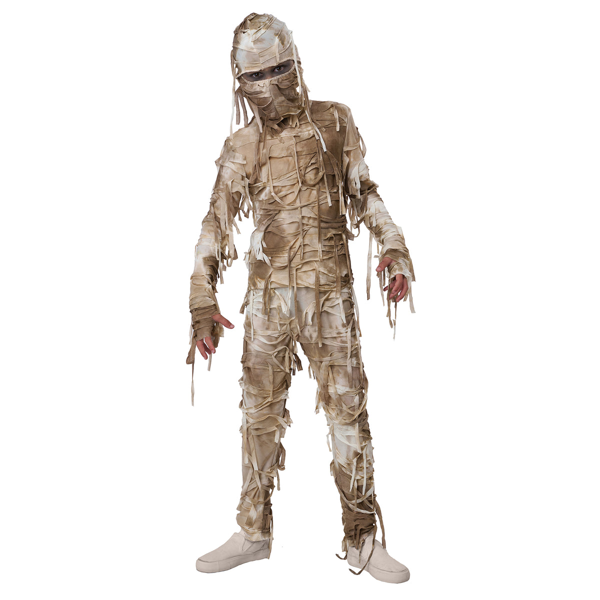 Costume de momie pour garçon, chandail, pantalon et capuchon