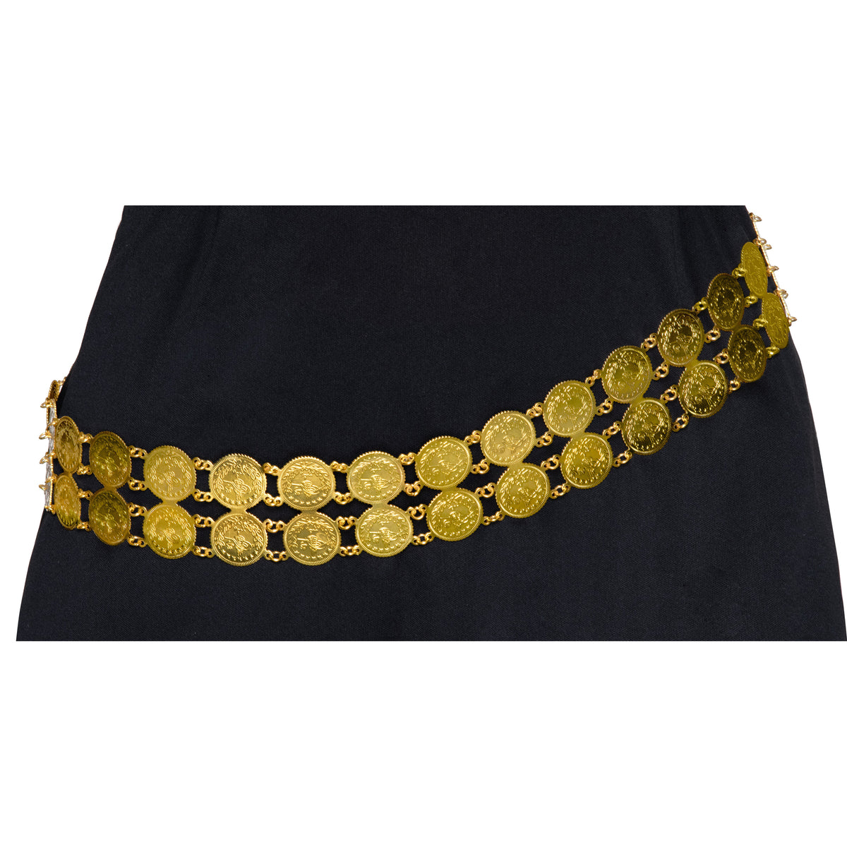 Gold Coin Belt for Adults, Goddess Costume Accessory