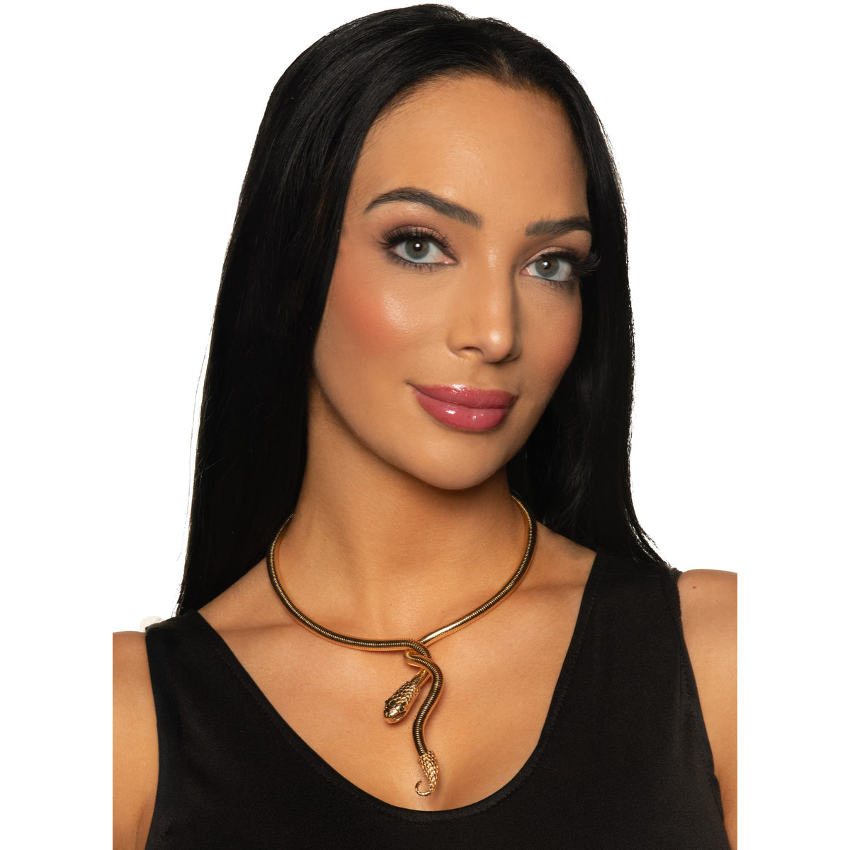 Collier serpent doré pour adultes, accessoire de costume de déesse